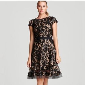 Tadashi Shoji Petite Lace Fit & Flare Cocktail Dress 10 Petite